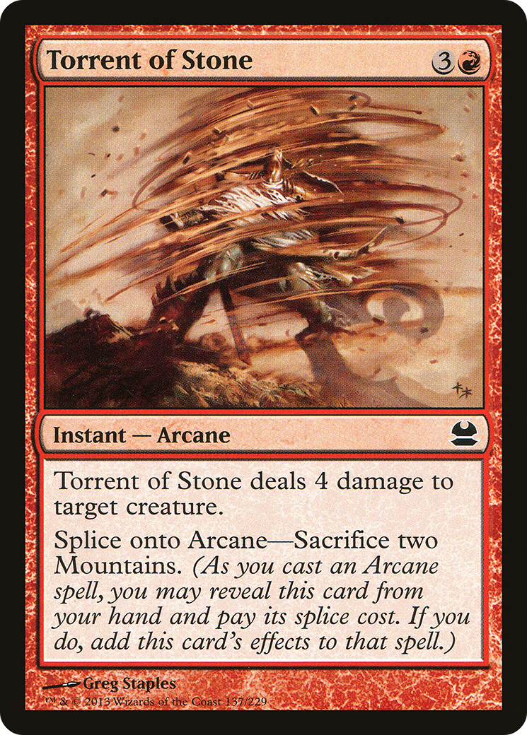 Torrent of Stone (MMA-137) [Modern Masters] Foil MTG Single Modern Masters