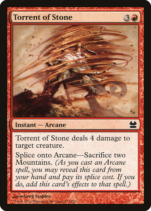Torrent of Stone (MMA-137) [Modern Masters] Foil MTG Single Modern Masters