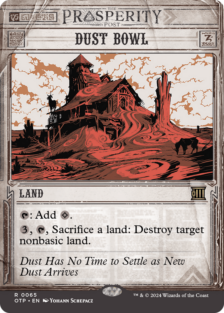 Dust Bowl (OTP-065) [Breaking News] (Showcase) (Borderless) MTG Single Wizards of the Coast