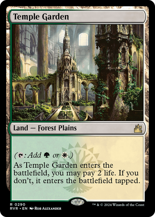 Temple Garden (RVR-290) [Ravnica Remastered] Foil MTG Single Wizards of the Coast