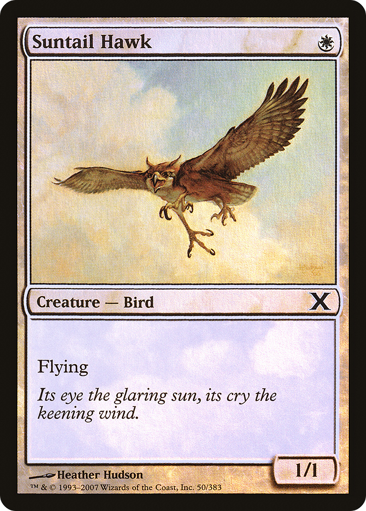 Suntail Hawk (10E-50★) [Tenth Edition] Foil MTG Single Wizards of the Coast