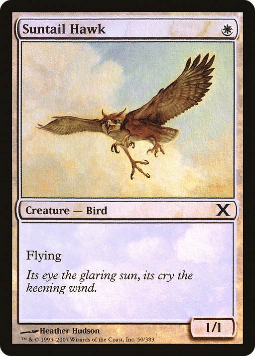 Suntail Hawk (10E-50★) [Tenth Edition] Foil MTG Single Wizards of the Coast