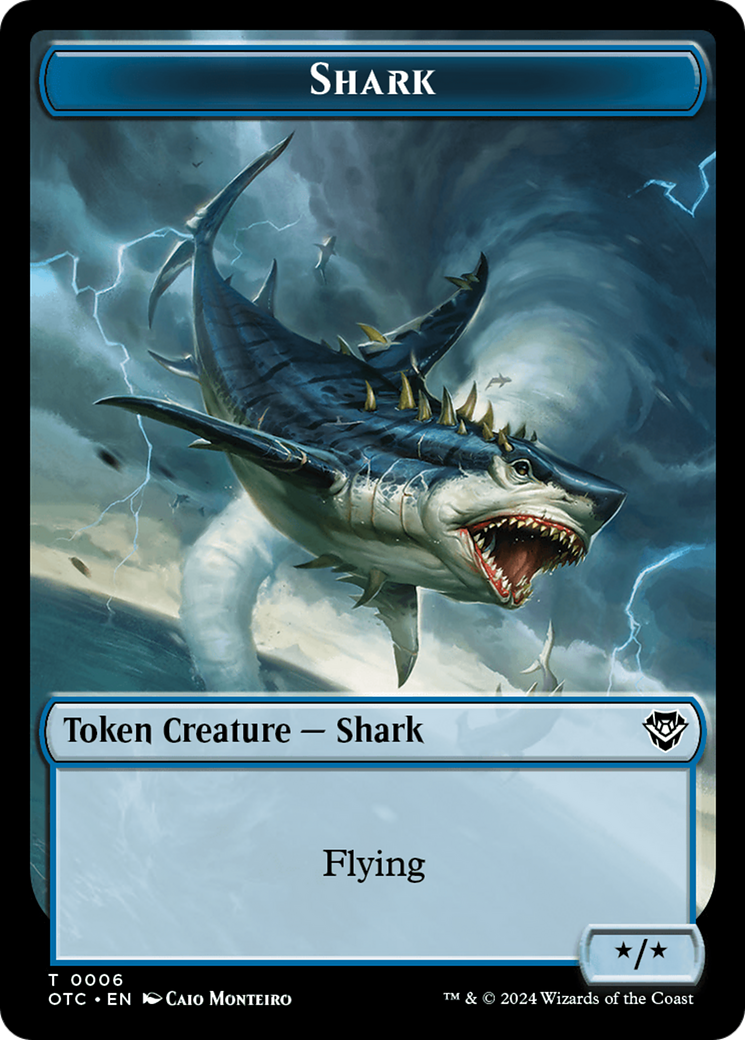 Shark (TOTC-006) [Tokens] Outlaws of Thunder Junction Commander Tokens MTG Single Wizards of the Coast