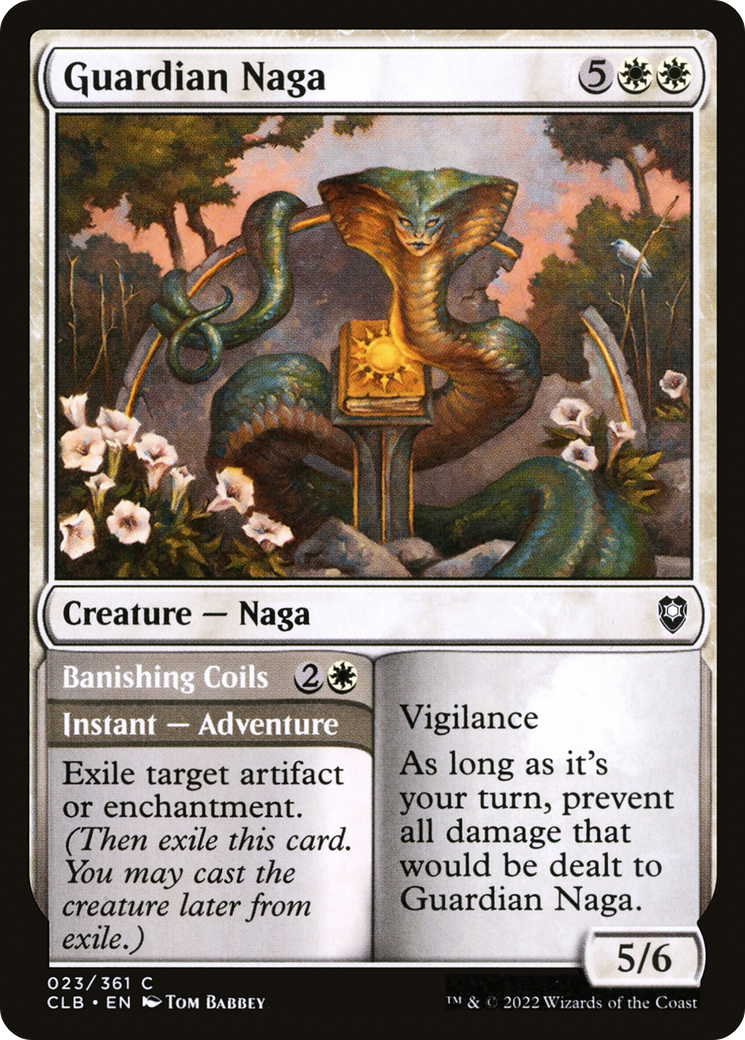 Guardian Naga (CLB-023) [Commander Legends: Battle for Baldur's Gate] MTG Single Wizards of the Coast