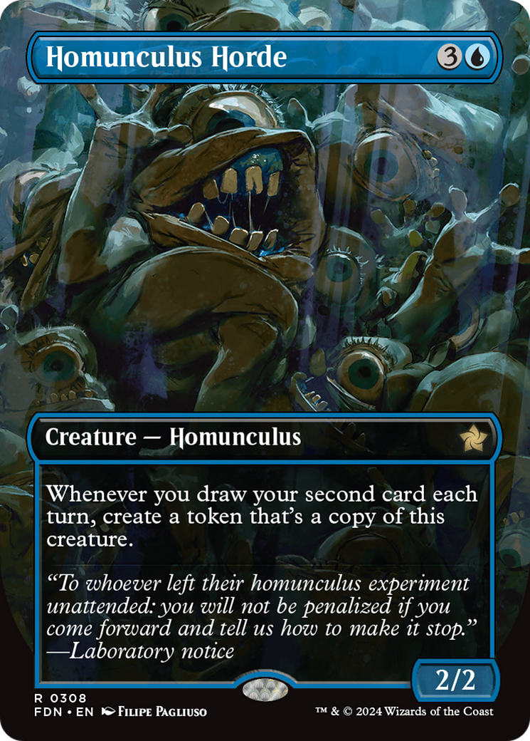 Homunculus Horde (FDN-308) [Foundations] (Borderless) MTG Single Wizards of the Coast