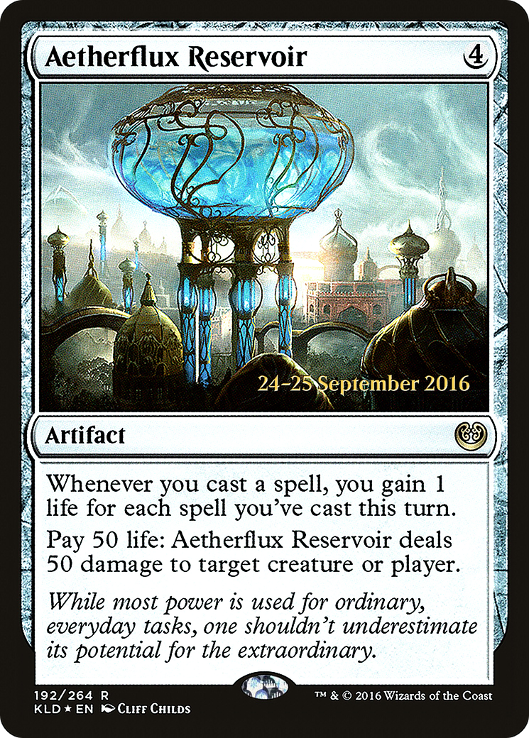 Aetherflux Reservoir (PRE-192) [Kaladesh Promos] Foil MTG Single Wizards of the Coast