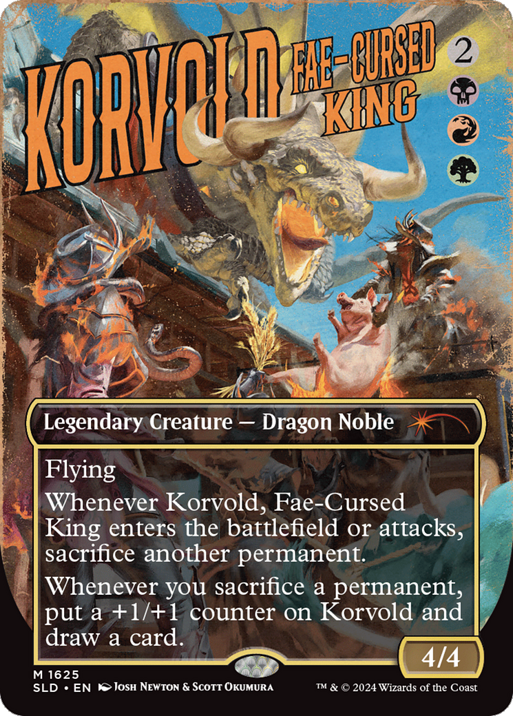 Korvold, Fae-Cursed King (SLD-1625) [Secret Lair] Drop (Borderless) MTG Single Wizards of the Coast