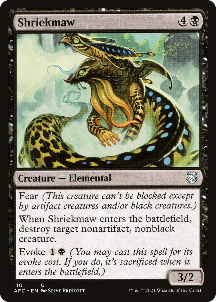 Shriekmaw (AFC-110) [Forgotten Realms Commander] MTG Single Wizards of the Coast