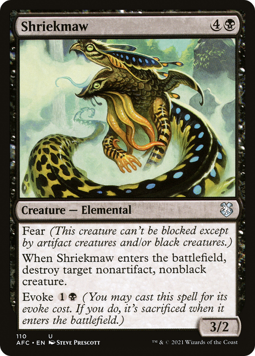 Shriekmaw (AFC-110) [Forgotten Realms Commander] MTG Single Wizards of the Coast