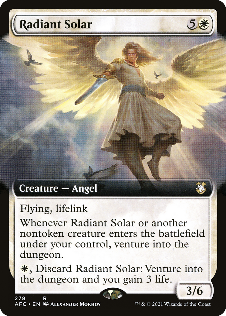 Radiant Solar (AFC-278) [Forgotten Realms Commander] (Extended Art) MTG Single Wizards of the Coast