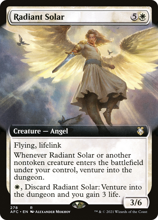 Radiant Solar (AFC-278) [Forgotten Realms Commander] (Extended Art) MTG Single Wizards of the Coast