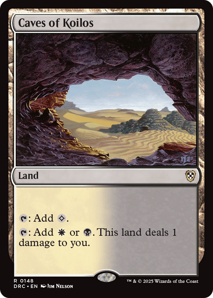 Caves of Koilos (DRC-148) [Commander: Aetherdrift] MTG Single Wizards of the Coast