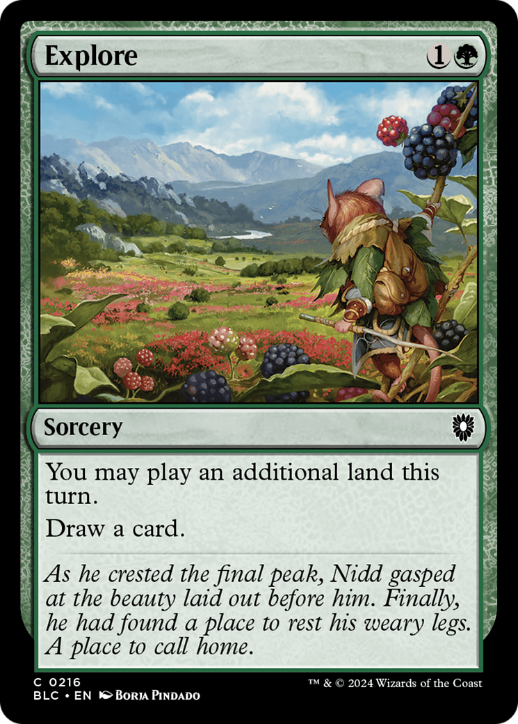 Explore (BLC-216) [Bloomburrow Commander] MTG Single Wizards of the Coast