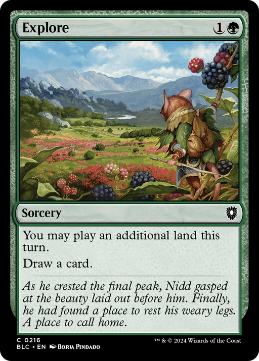 Explore (BLC-216) [Bloomburrow Commander] MTG Single Wizards of the Coast