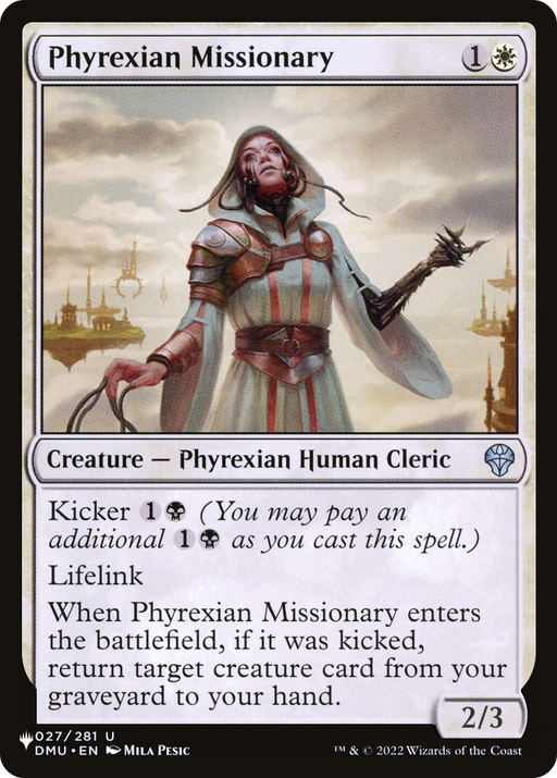 Phyrexian Missionary (LIST-DMU-27) [Mystery Booster] The List MTG Single Wizards of the Coast