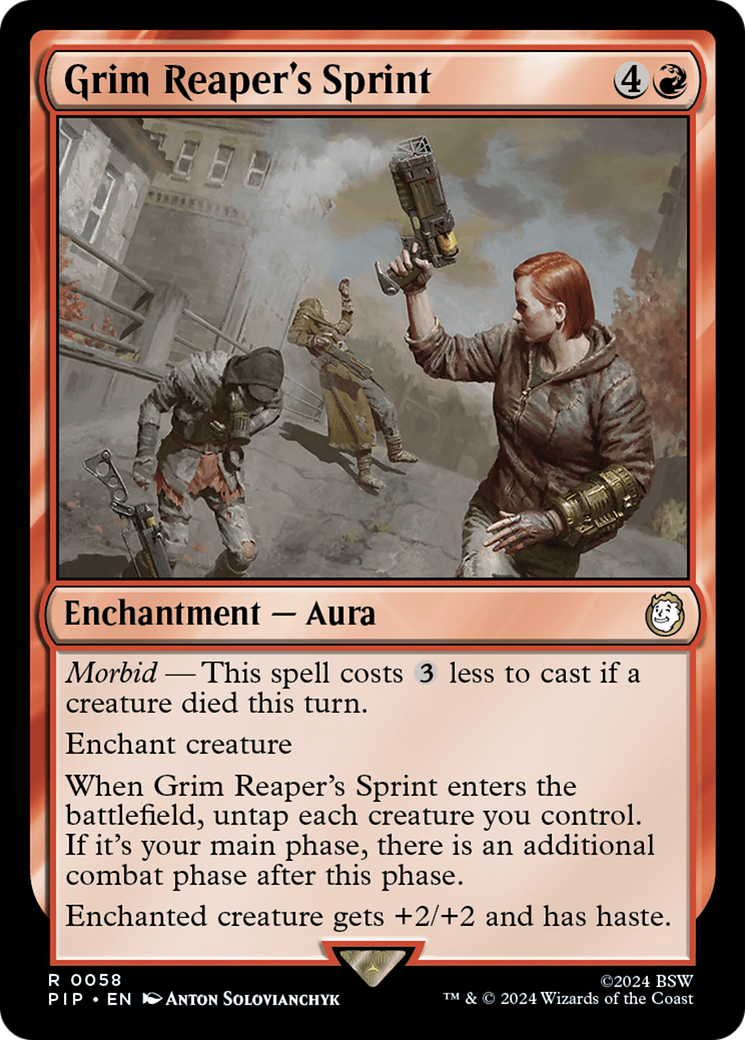 Grim Reaper's Sprint (PIP-058) [Fallout] Foil MTG Single Wizards of the Coast