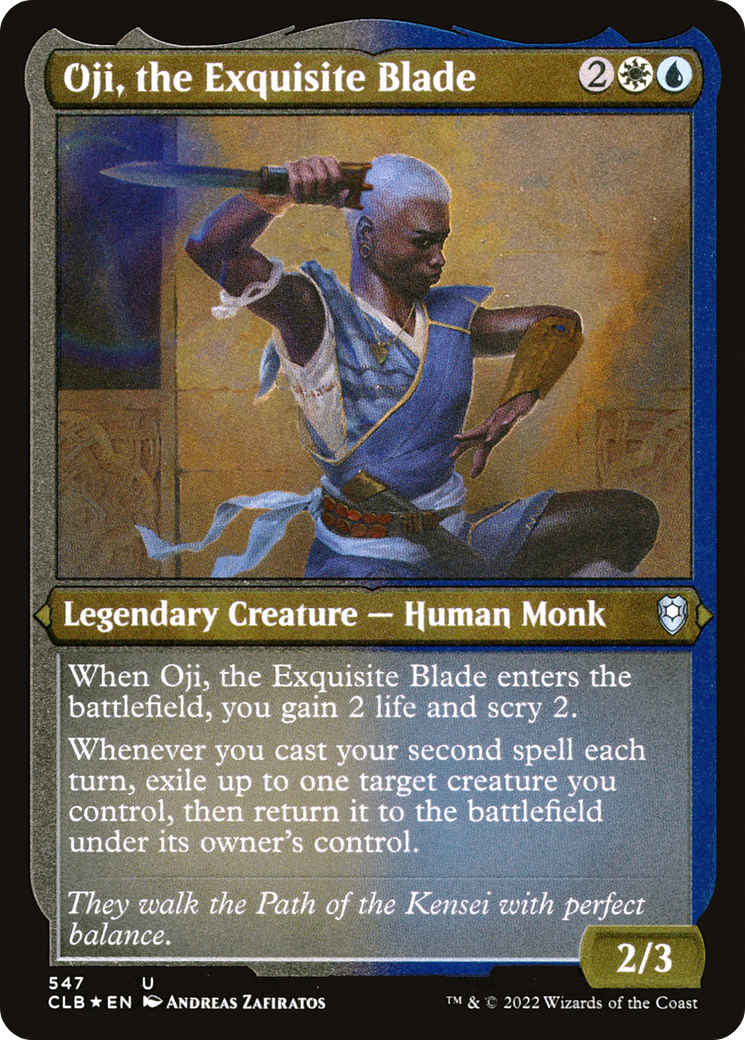 Oji, the Exquisite Blade (CLB-547) [Commander Legends: Battle for Baldur's Gate] Etched Foil MTG Single Wizards of the Coast