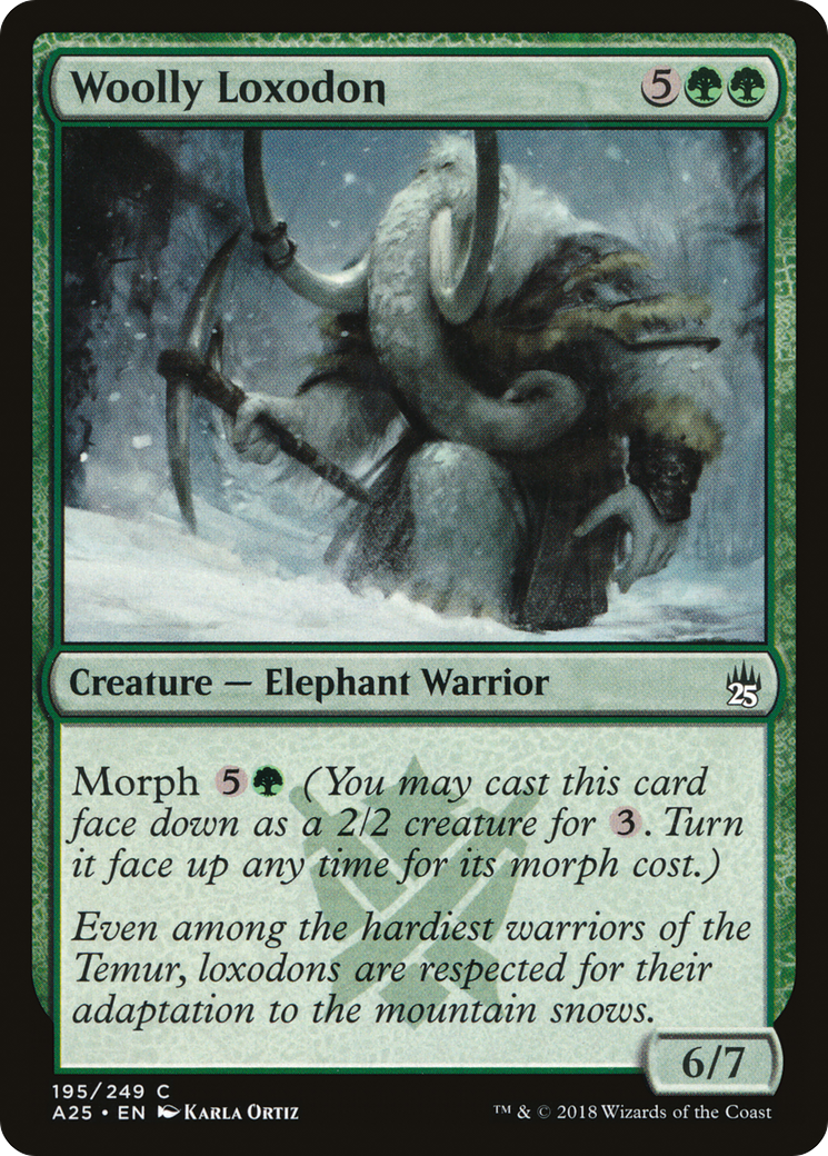 Woolly Loxodon (A25-195) [Masters 25] Foil MTG Single Wizards of the Coast