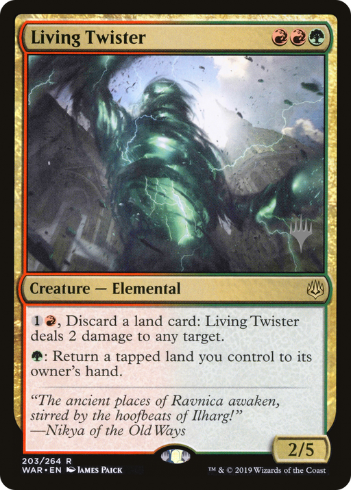 Living Twister (PPELD-203) [War of the Spark Promos] MTG Single Wizards of the Coast