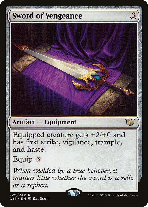 Sword of Vengeance (C15-272) [Commander 2015] MTG Single Wizards of the Coast