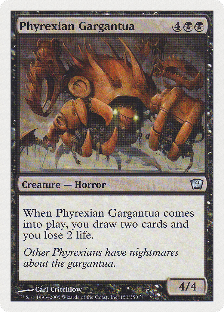 Phyrexian Gargantua (9ED-153) [Ninth Edition] MTG Single Wizards of the Coast