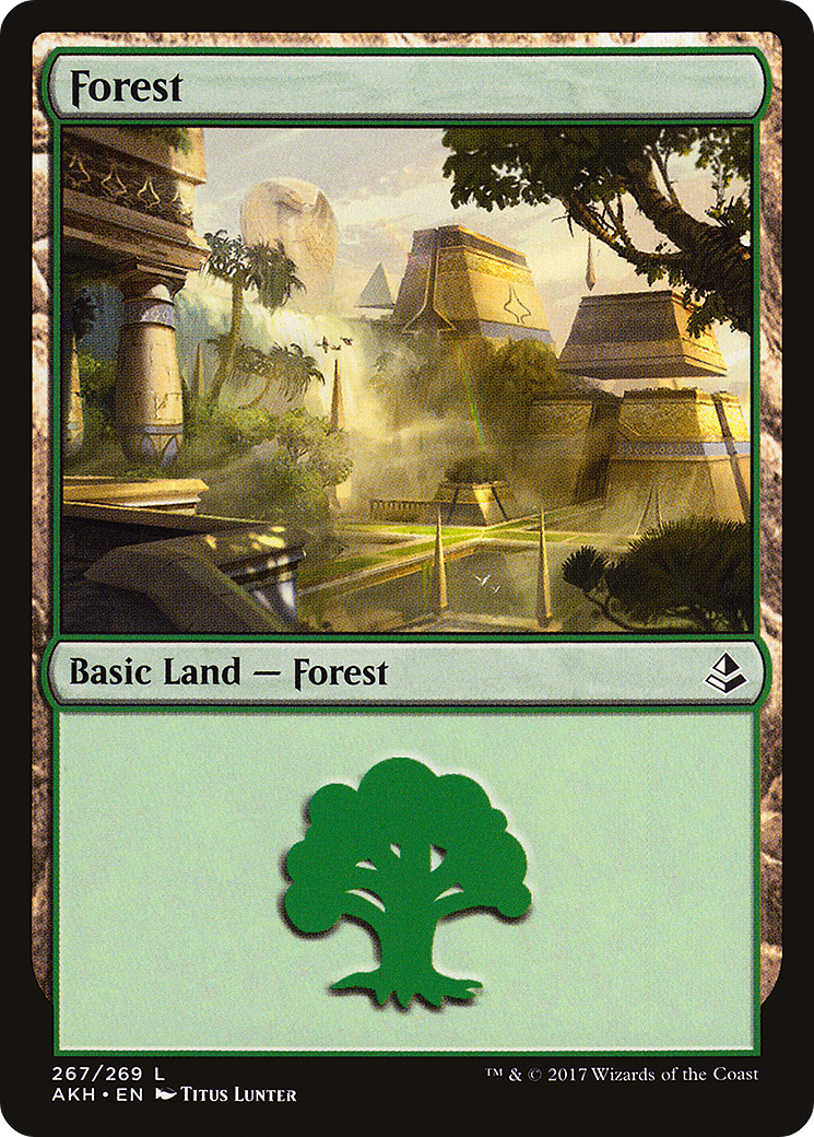 Forest (AKH-267) [Amonkhet] MTG Single Wizards of the Coast