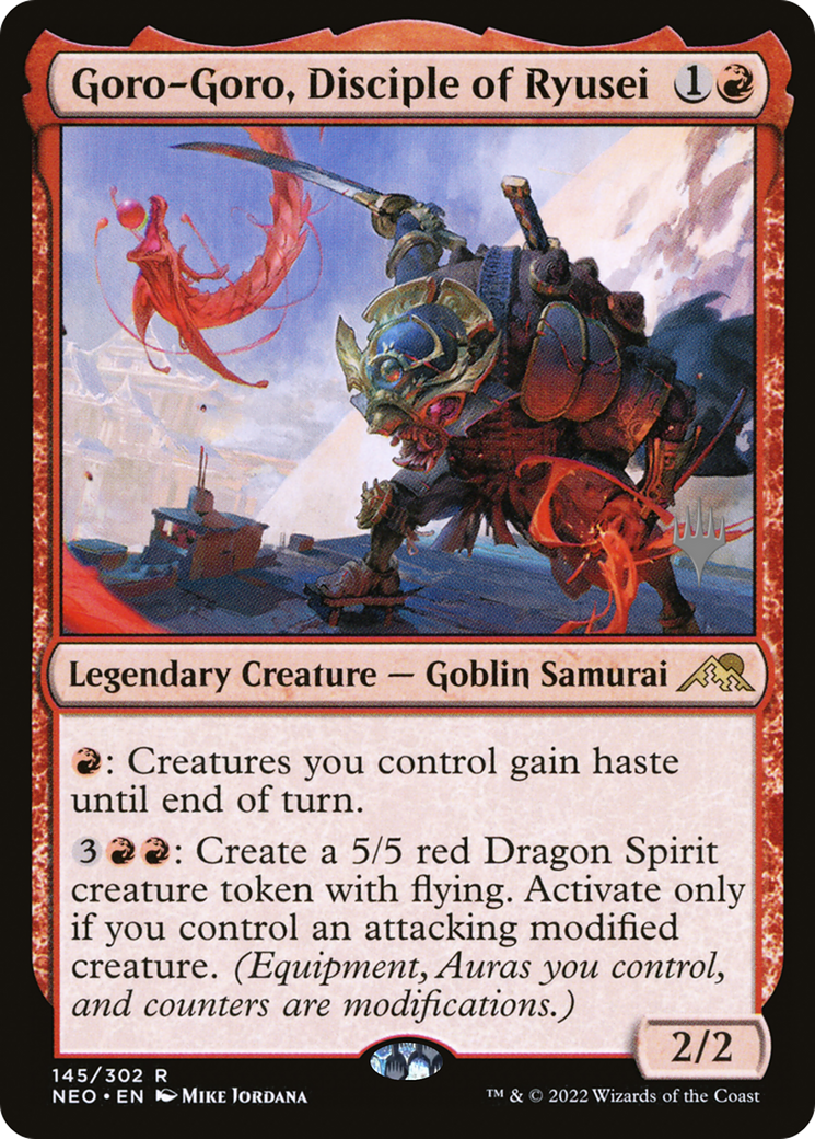 Goro-Goro, Disciple of Ryusei (PPNEO-145) [Kamigawa: Neon Dynasty Promos] MTG Single Wizards of the Coast