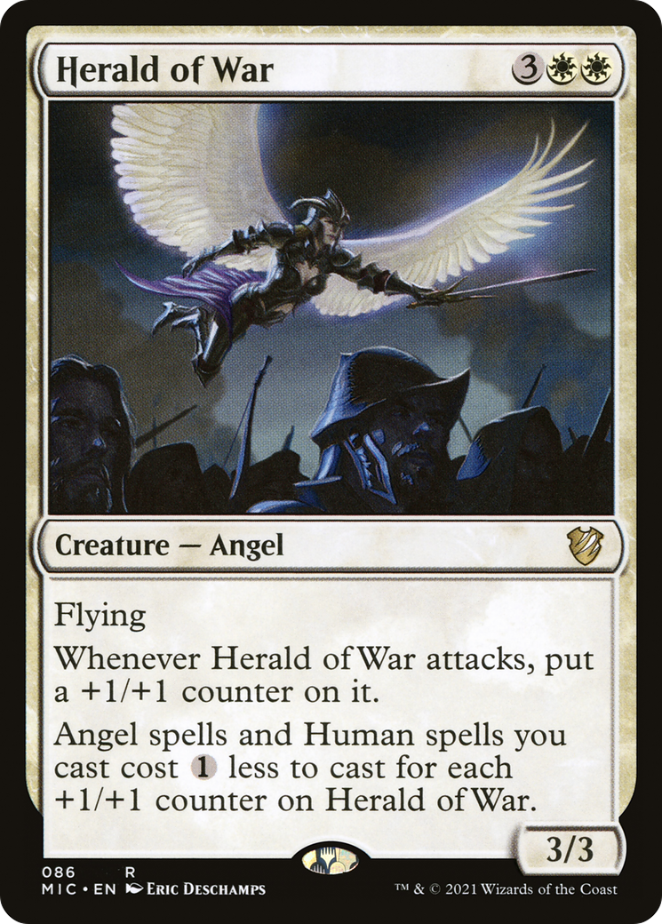 Herald of War (MIC-086) [Midnight Hunt Commander] MTG Single Wizards of the Coast