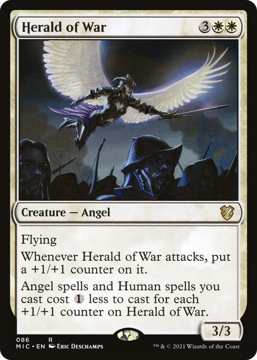 Herald of War (MIC-086) [Midnight Hunt Commander] MTG Single Wizards of the Coast