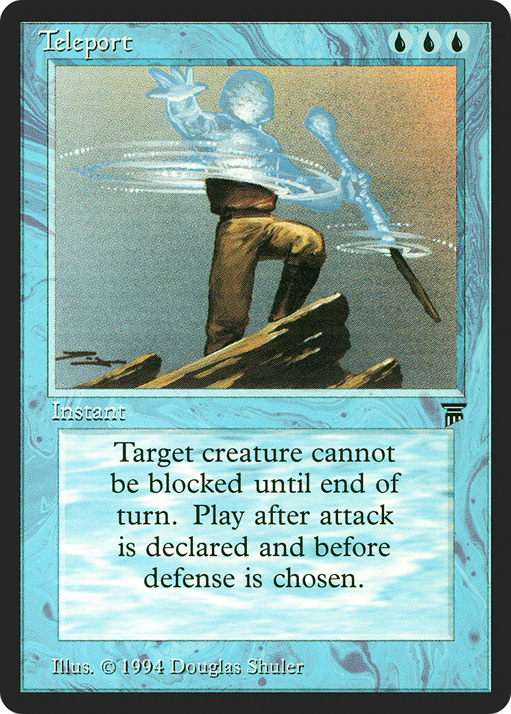 Teleport (LEG-) [Oldschool] Legends MTG Single Wizards of the Coast