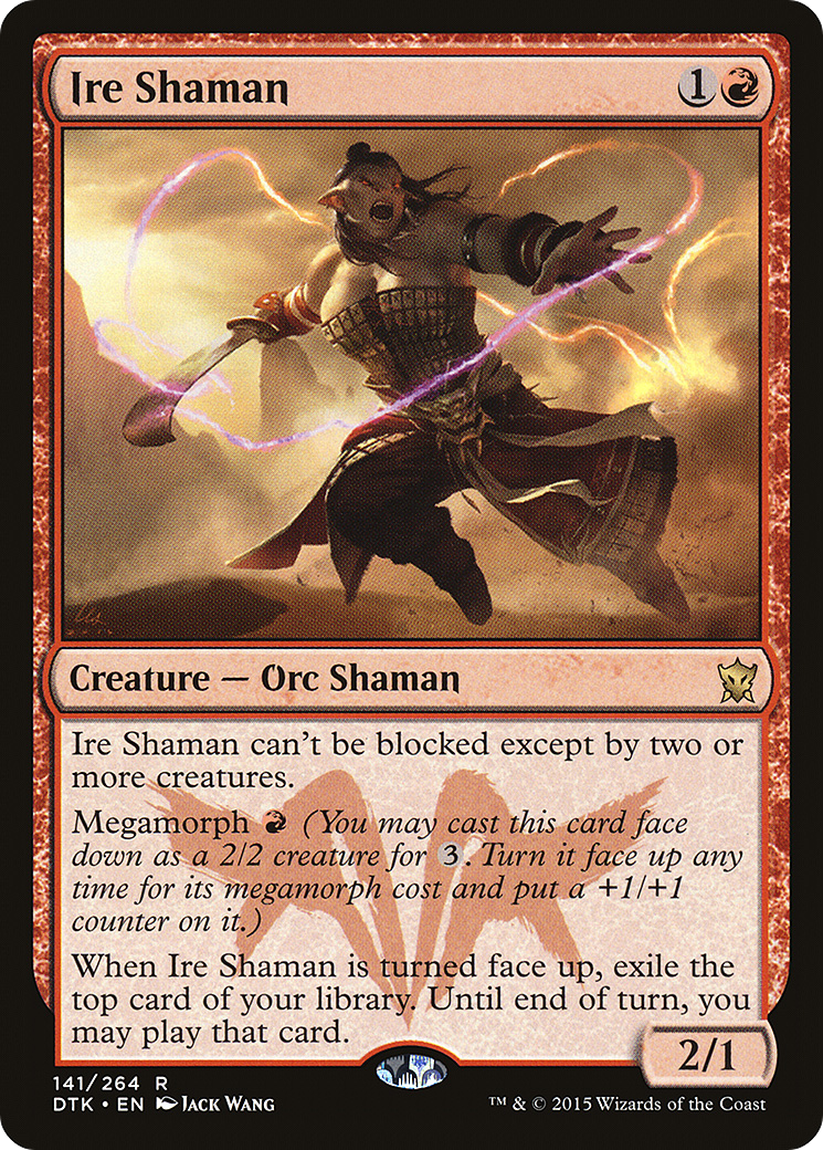 Ire Shaman (DTK-141) [Dragons of Tarkir] Foil MTG Single Wizards of the Coast