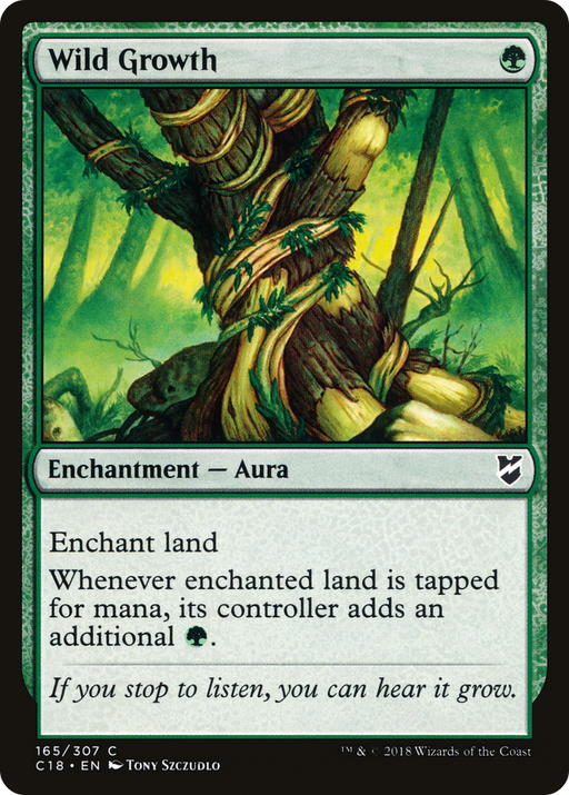 Wild Growth (C18-165) [Commander 2018] MTG Single Wizards of the Coast