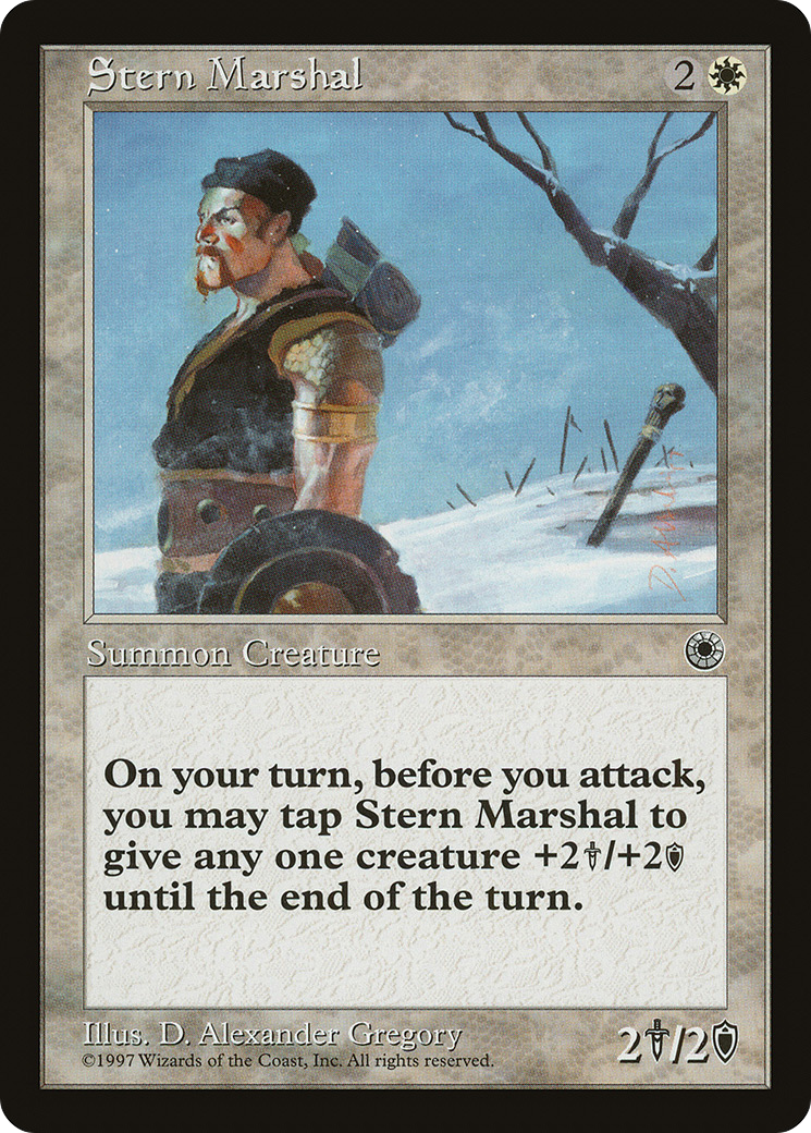 Stern Marshal (POR-032) [Misc] Portal MTG Single Wizards of the Coast