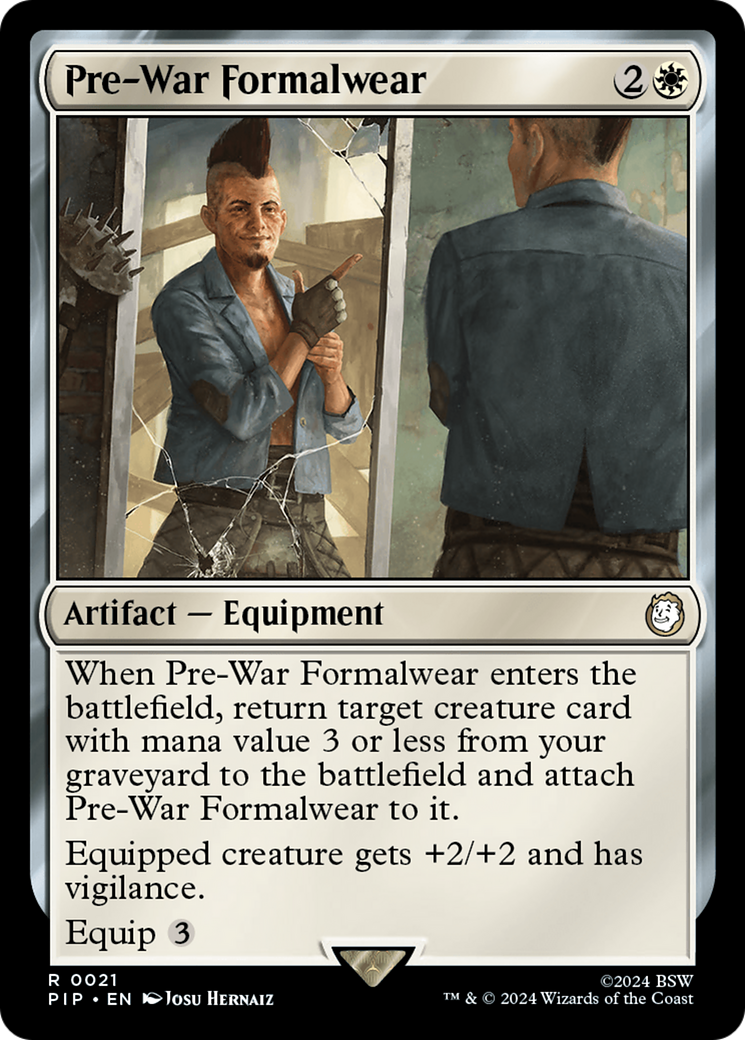Pre-War Formalwear (PIP-021) [Fallout] Foil MTG Single Wizards of the Coast