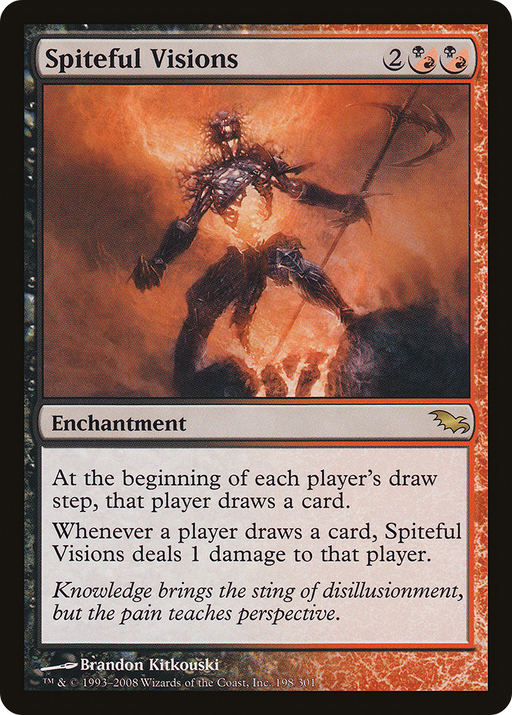 Spiteful Visions (SHM-198) [Shadowmoor] MTG Single Wizards of the Coast