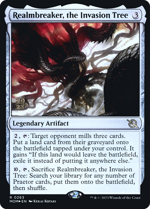 Realmbreaker, the Invasion Tree (PRE-263S) [March of the Machine Promos] Foil MTG Single Wizards of the Coast