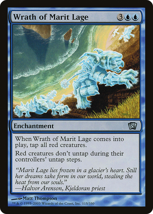 Wrath of Marit Lage (8ED-115) [8th Edition] MTG Single Wizards of the Coast