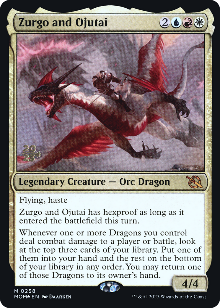 Zurgo and Ojutai (PRE-258) [March of the Machine Promos] Foil MTG Single Wizards of the Coast
