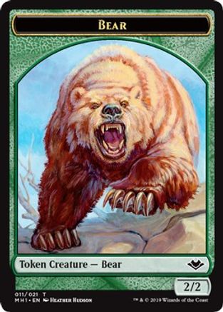 Bear Token (MH1-011) [Modern Horizons] Foil MTG Single Wizards of the Coast