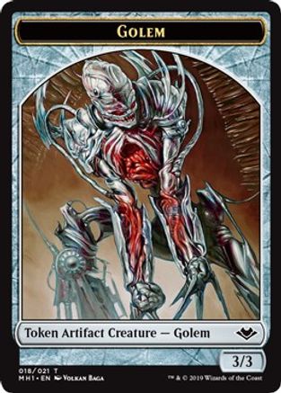 Golem Token (MH1-018) [Modern Horizons] Foil MTG Single Modern Horizons