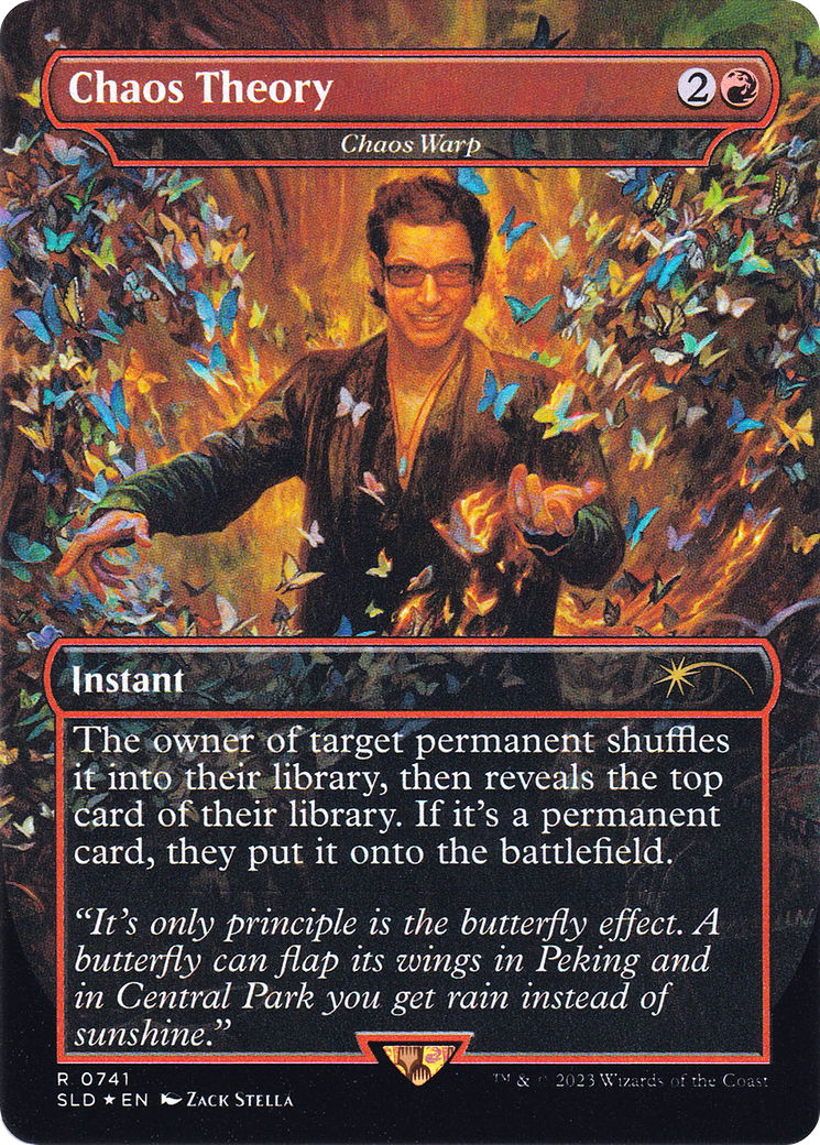 Chaos Theory - Chaos Warp (SLD-741) [Secret Lair] Drop (Borderless) MTG Single Wizards of the Coast