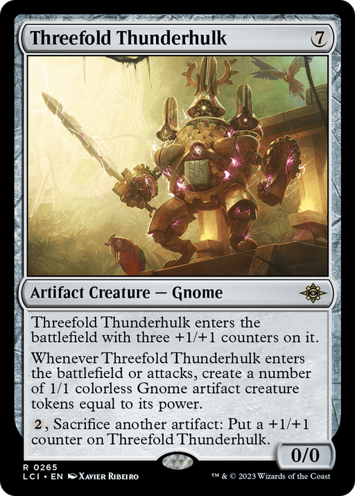 Threefold Thunderhulk (LCI-265) [The Lost Caverns of Ixalan] MTG Single Wizards of the Coast