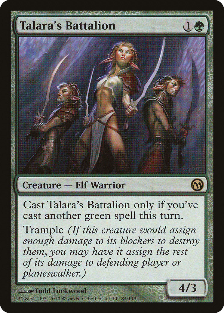 Talara's Battalion [Duels of the Planeswalkers] MTG Single Magic: The Gathering