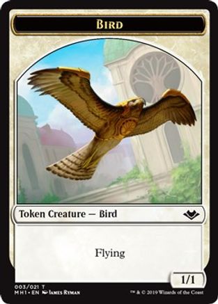 Bird // Emblem - Serra the Benevolent Double-Sided Token (MH1-3 // 20) [Modern Horizons] MTG Single Wizards of the Coast