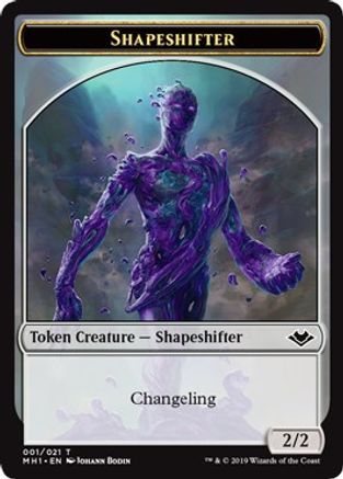 Shapeshifter // Golem Double-Sided Token (MH1-1 // 18) [Modern Horizons] MTG Single Modern Horizons