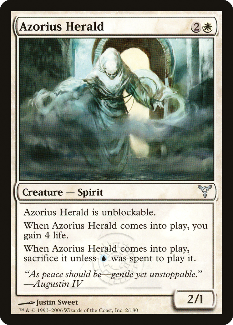 Azorius Herald (DIS-002) [Dissension] MTG Single Wizards of the Coast