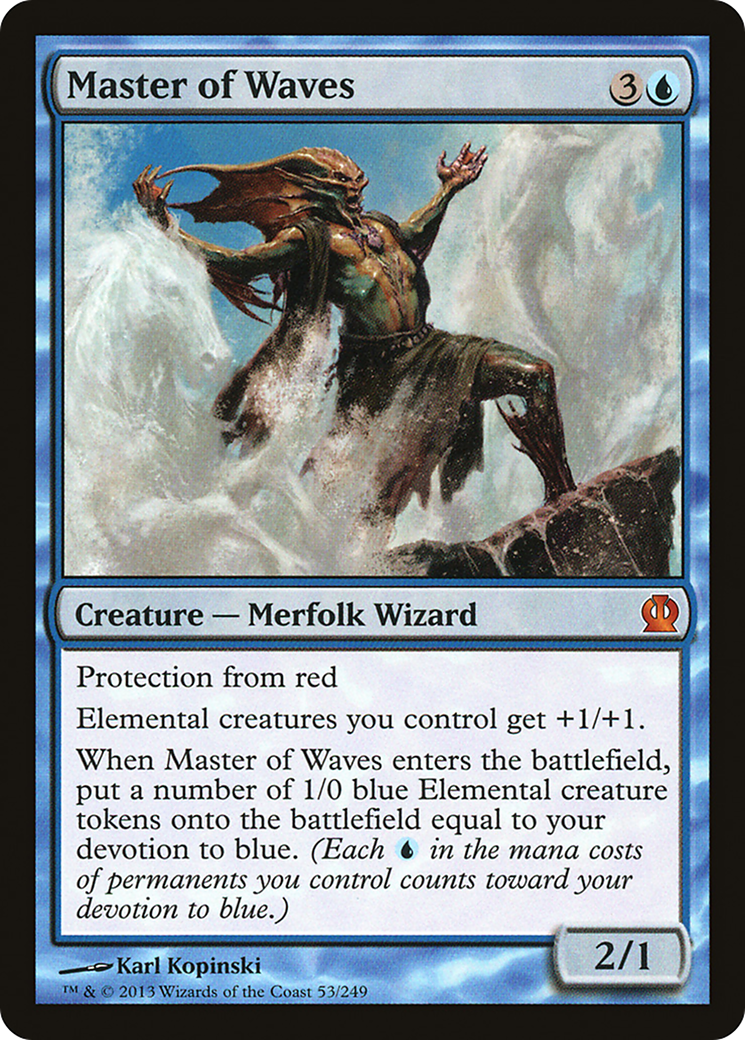 Master of Waves [Theros] MTG Single Magic: The Gathering