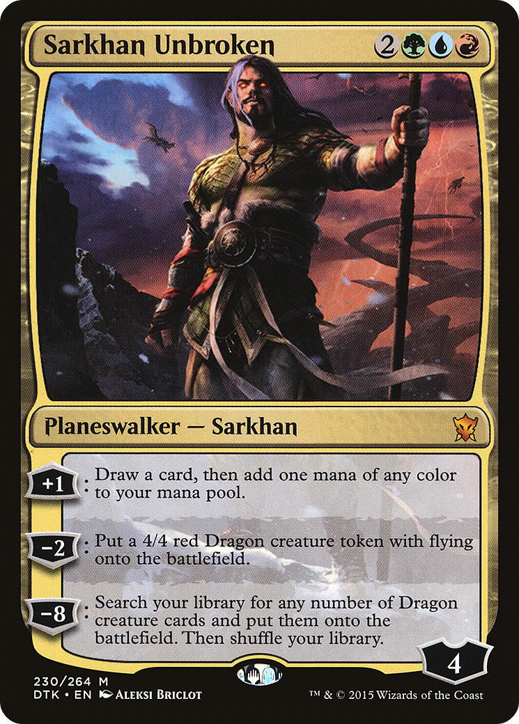 Sarkhan Unbroken (DTK-230) [Dragons of Tarkir] Foil MTG Single Wizards of the Coast