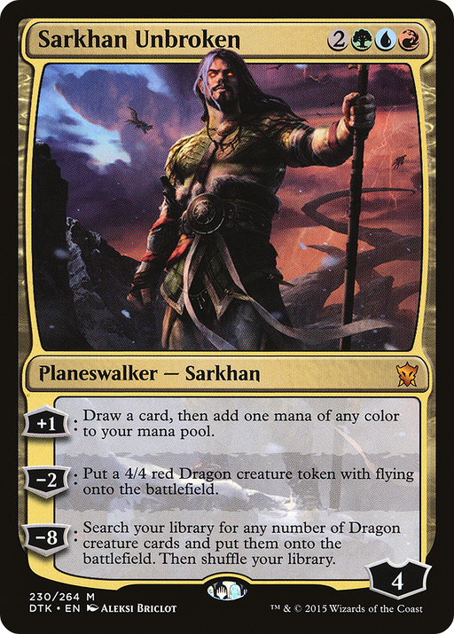 Sarkhan Unbroken (DTK-230) [Dragons of Tarkir] MTG Single Wizards of the Coast