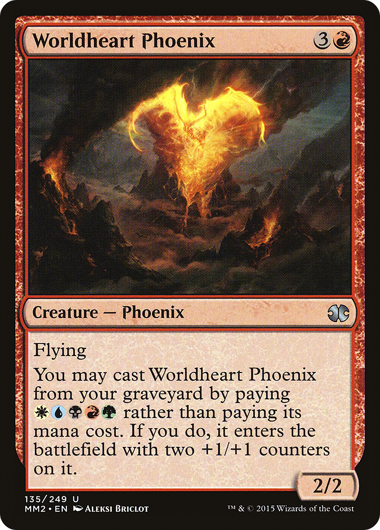 Worldheart Phoenix (MM2-135) [Modern Masters 2015] Foil MTG Single Modern Masters 2015